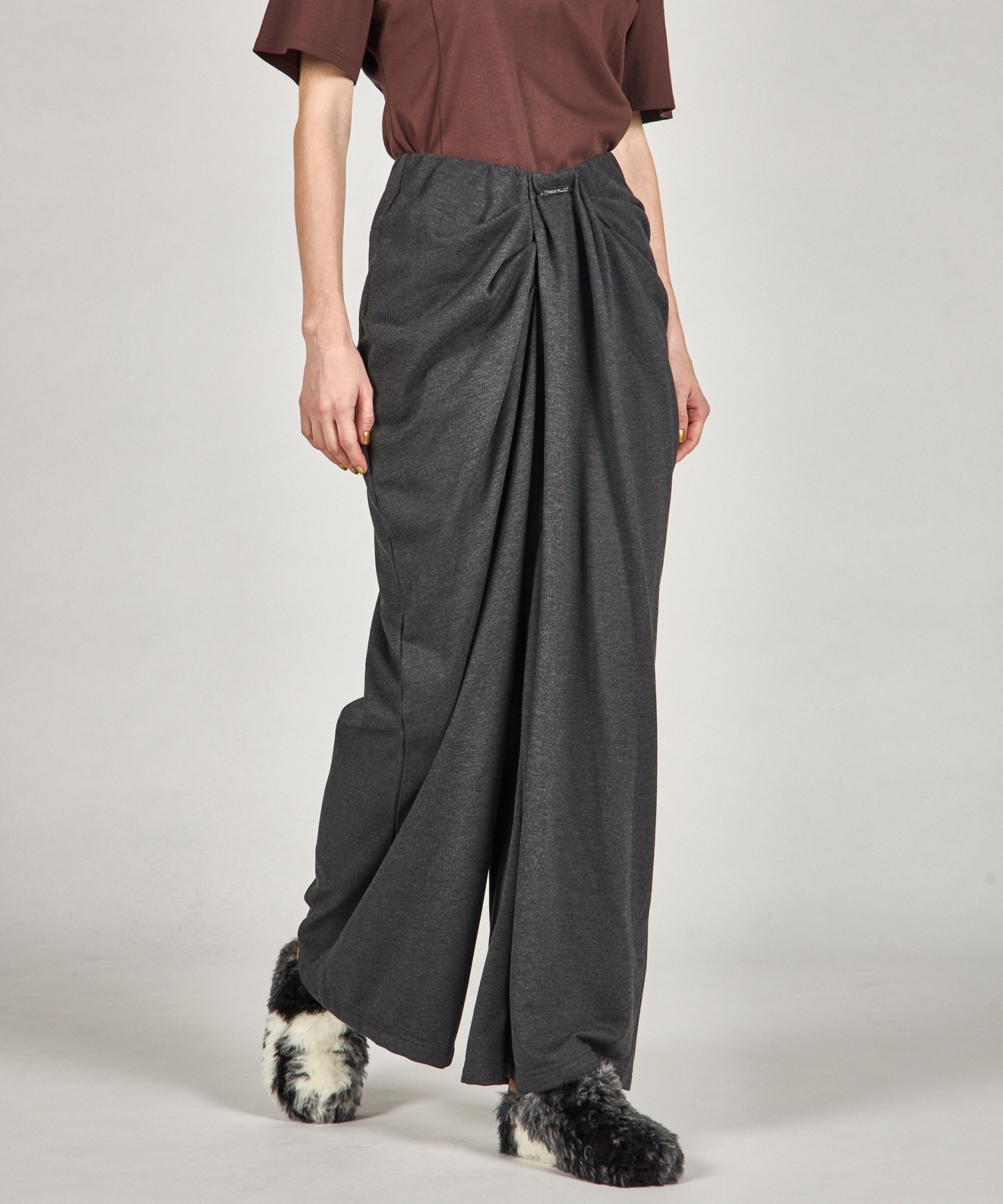 PRANK PROJECT ドレープフロントスウェットパンツ プランク プロジェクト パンツ ジャージ・スウェットパンツ ブラック グレー イエロー【送料無料】のサムネイル