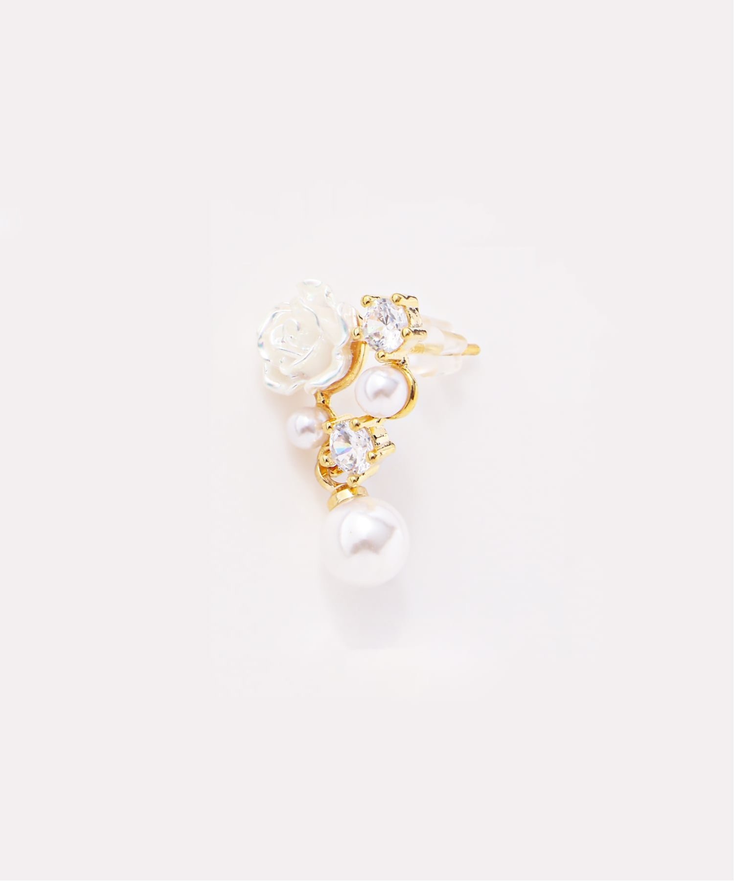 【SALE／20%OFF】Coo+i Coo+i/(W)フラワーパールピアス スレンダー アクセサリー・腕時計 ピアス ゴールド