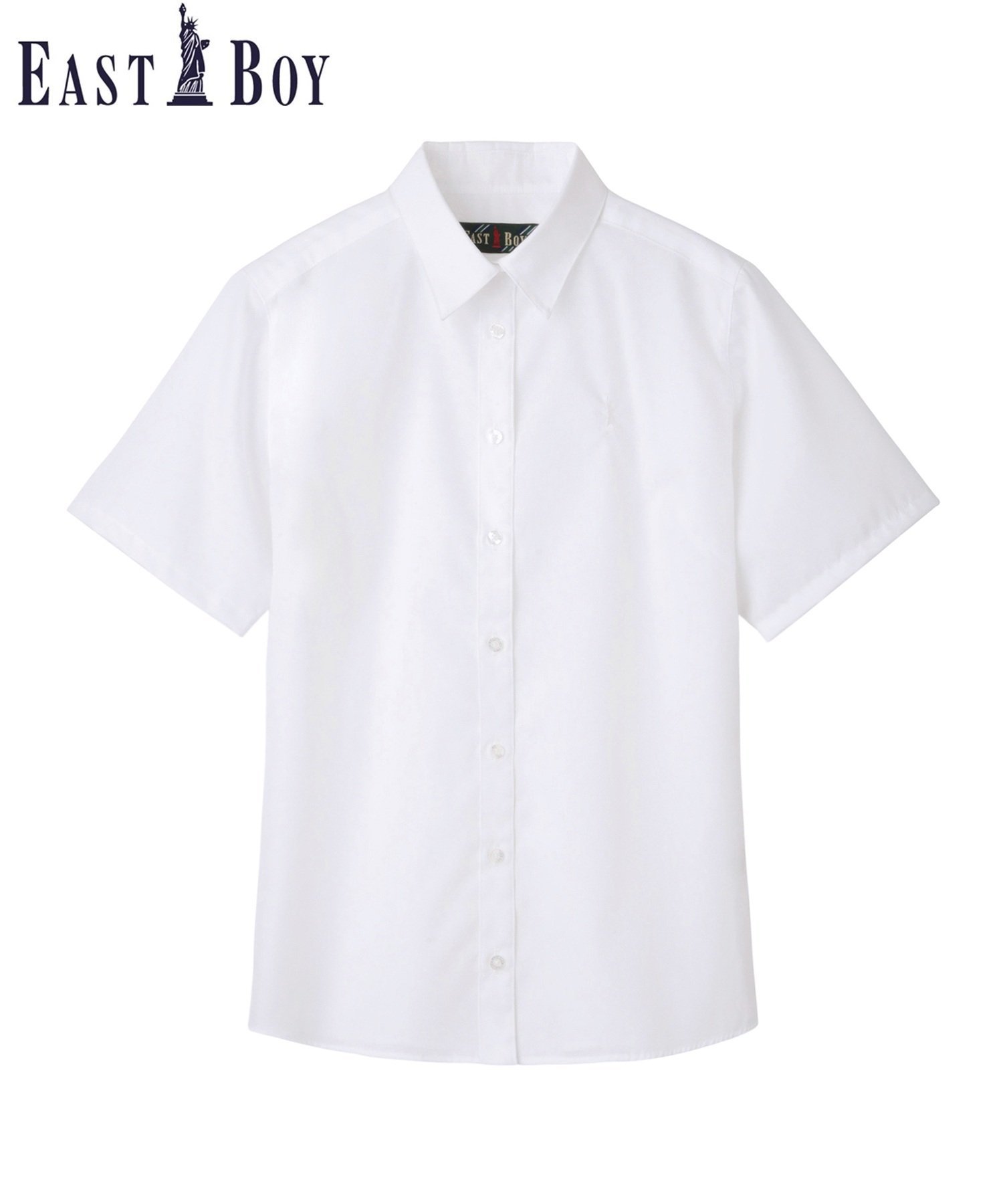 EASTBOY School シャツ 半袖 ブラウス スクール 制服 通学 中学生 高校生 イーストボーイ トップス シャツ・ブラウス ホワイト【送料無料】