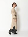 【SALE/60%OFF】earth music&ecology Premium Label ケーブルスリットワンピース アースミュージック&エコロジー ワンピース 長袖ワンピース ホワイト グレー ブラック ブラウン