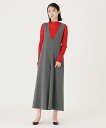 【SALE/40%OFF】CAST: 【着回し抜群】アシンメトリーオールインワン キャスト コロン ワンピース・ドレス その他のワンピース・ドレス グレー ブラ...