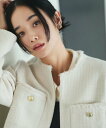【SALE/30%OFF】THE SHOP TK 【ONOFF活躍/セレモニー/通勤】ツイードノーカラージャケット/洗える ザ ショップ ティーケー ジャケット...