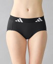 adidas ショーツ【吸汗速乾】ロゴ見せ カジュアル ギャルリ イチハチキュウロク バイ グンゼ インナー・ルームウェア ショーツ ブラック ワインレッド