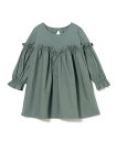 【SALE/60%OFF】B:MING by BEAMS 切替 フリルワンピース(90~140cm) ビームス アウトレット ワンピース・ドレス その他のワンピース・ドレス ブラック ベージュ ブルー