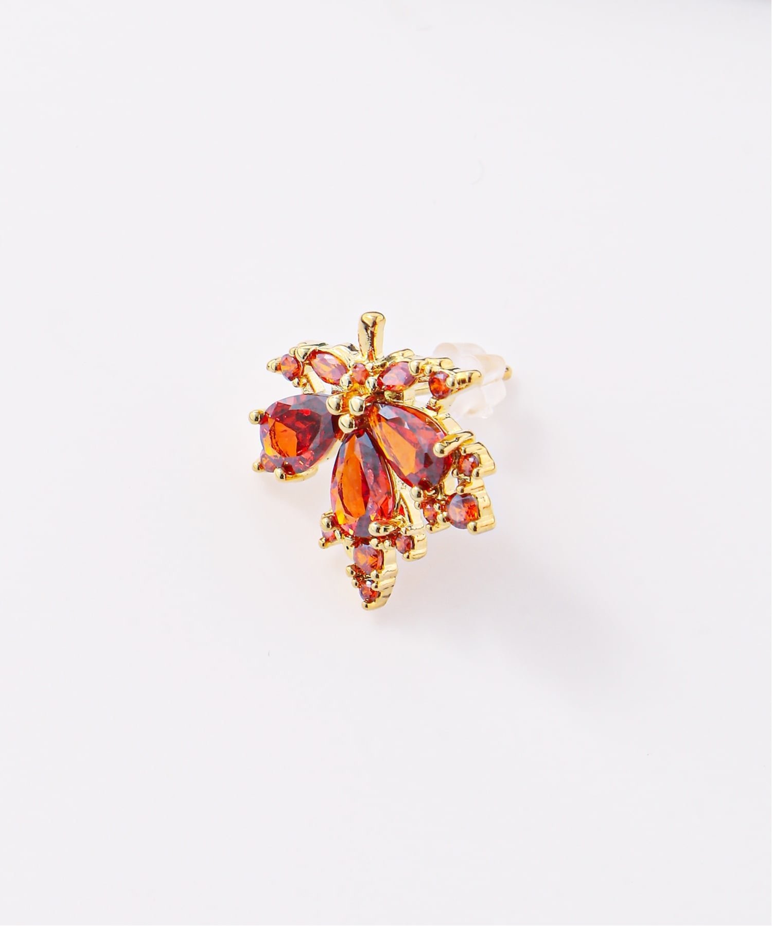 Coo+i/(W)紅葉モチーフピアス スレンダー アクセサリー・腕時計 ピアス ゴールド