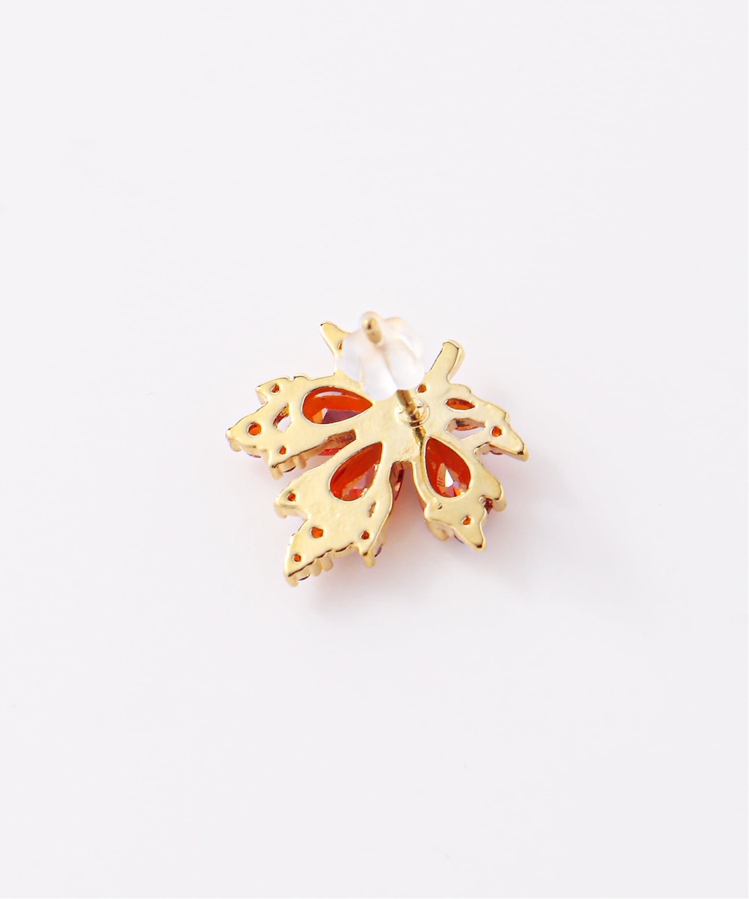 Coo+i/(W)紅葉モチーフピアス スレンダー アクセサリー・腕時計 ピアス ゴールド