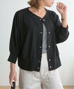 LBC with Life シアースナップカーディガン エルビーシー トップス その他のトップス ベージュ グレー ブラック【送料無料】