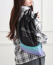 【SALE/50%OFF】PINK-latte グラデナップサック ピンク ラテ バッグ リュック・バックパック ブラック パープル