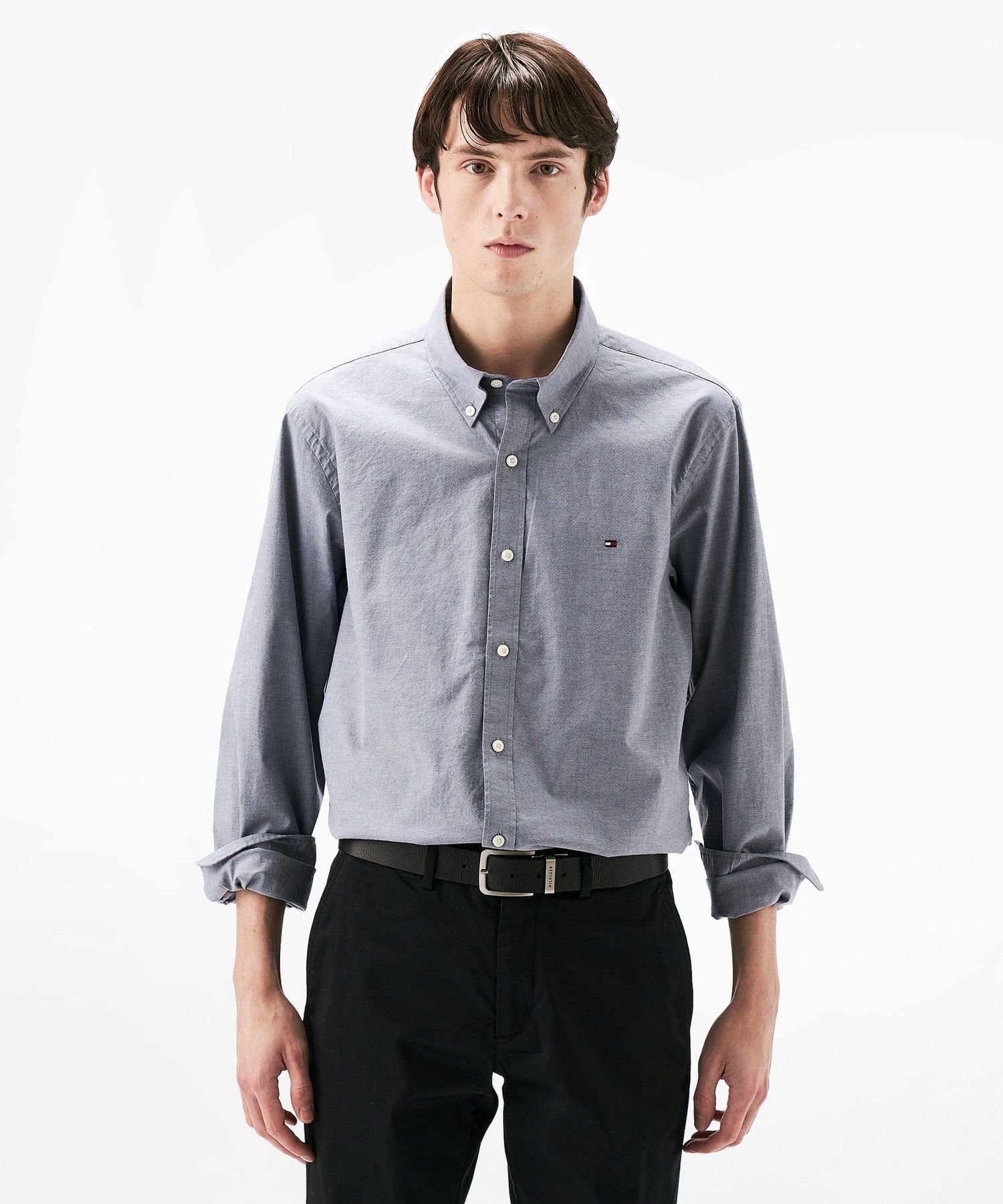 【SALE／40%OFF】TOMMY HILFIGER オックスフォードソリッドロングスリーブシャツ トミーヒルフィガー ..