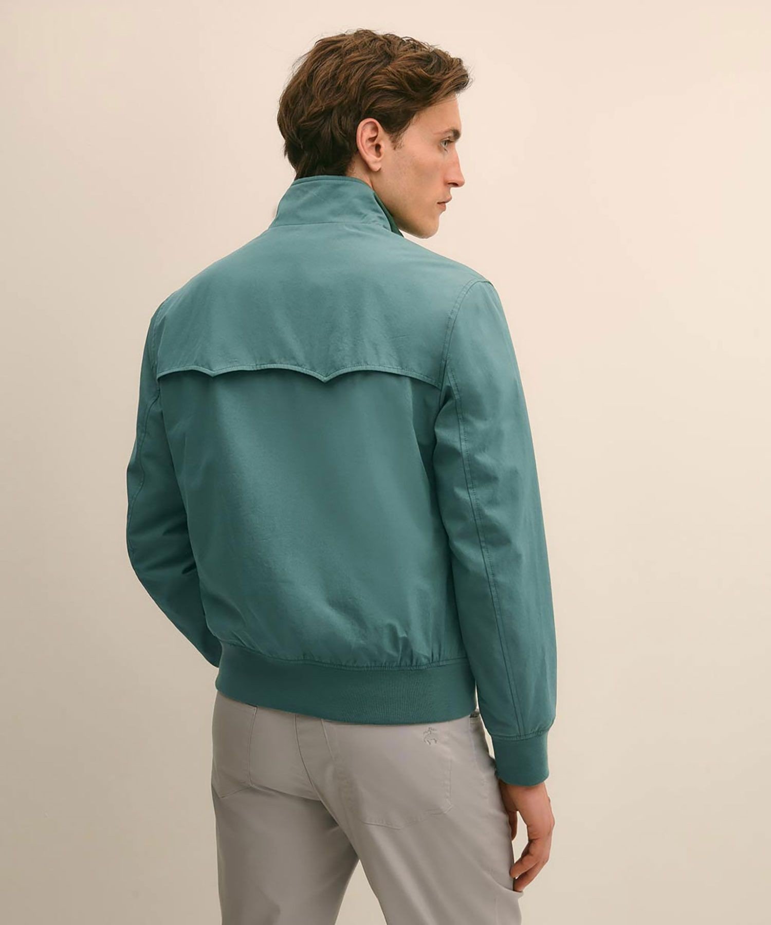 【SALE／35%OFF】BROOKS BROTHERS コットンブレンド ボマージャケット ブルックス ブラザーズ ジャケット・アウター ブルゾン・ジャンパー グリーン【送料無料】