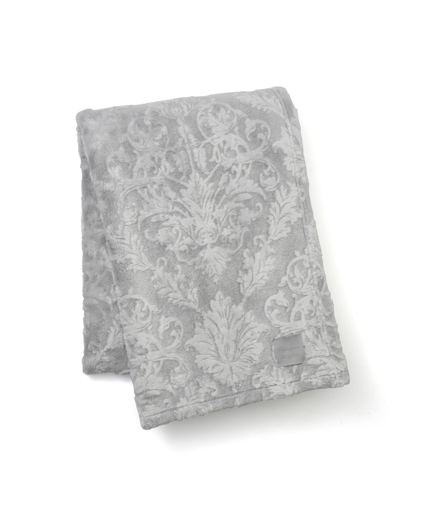 Francfranc WARMY ダマスク ブランケット(毛布) シングル グレー フランフラン インテリア・生活雑貨 ブランケット・ひざ掛け グレー【送料無料】のサムネイル