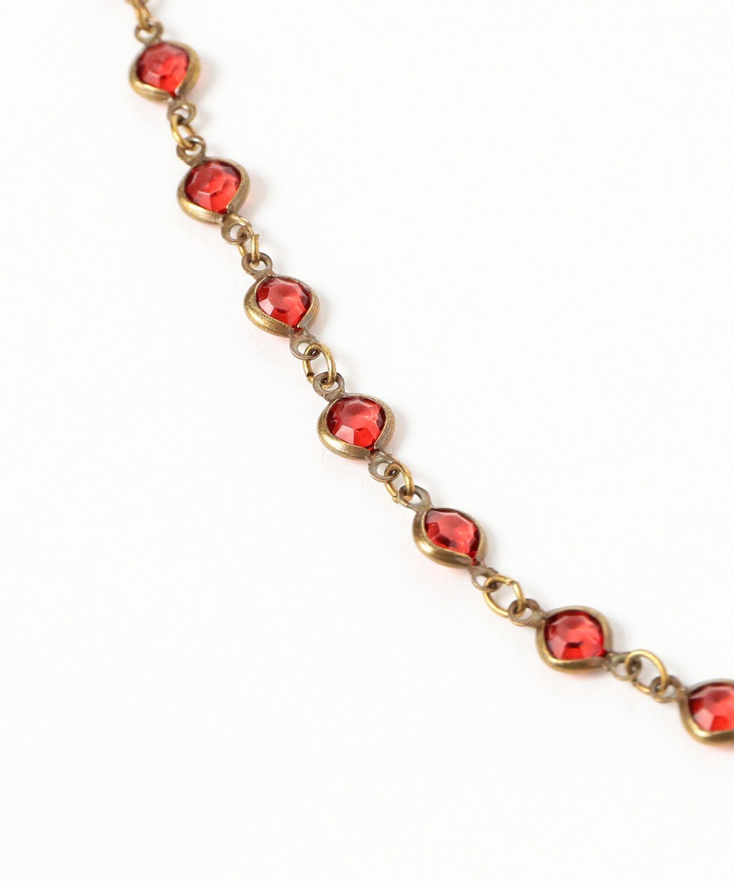 Ray BEAMS ロング カラー チェーン ネックレス ビームス ウイメン アクセサリー・腕時計 その他のアクセサリー・腕時計 レッド【送料無料】
