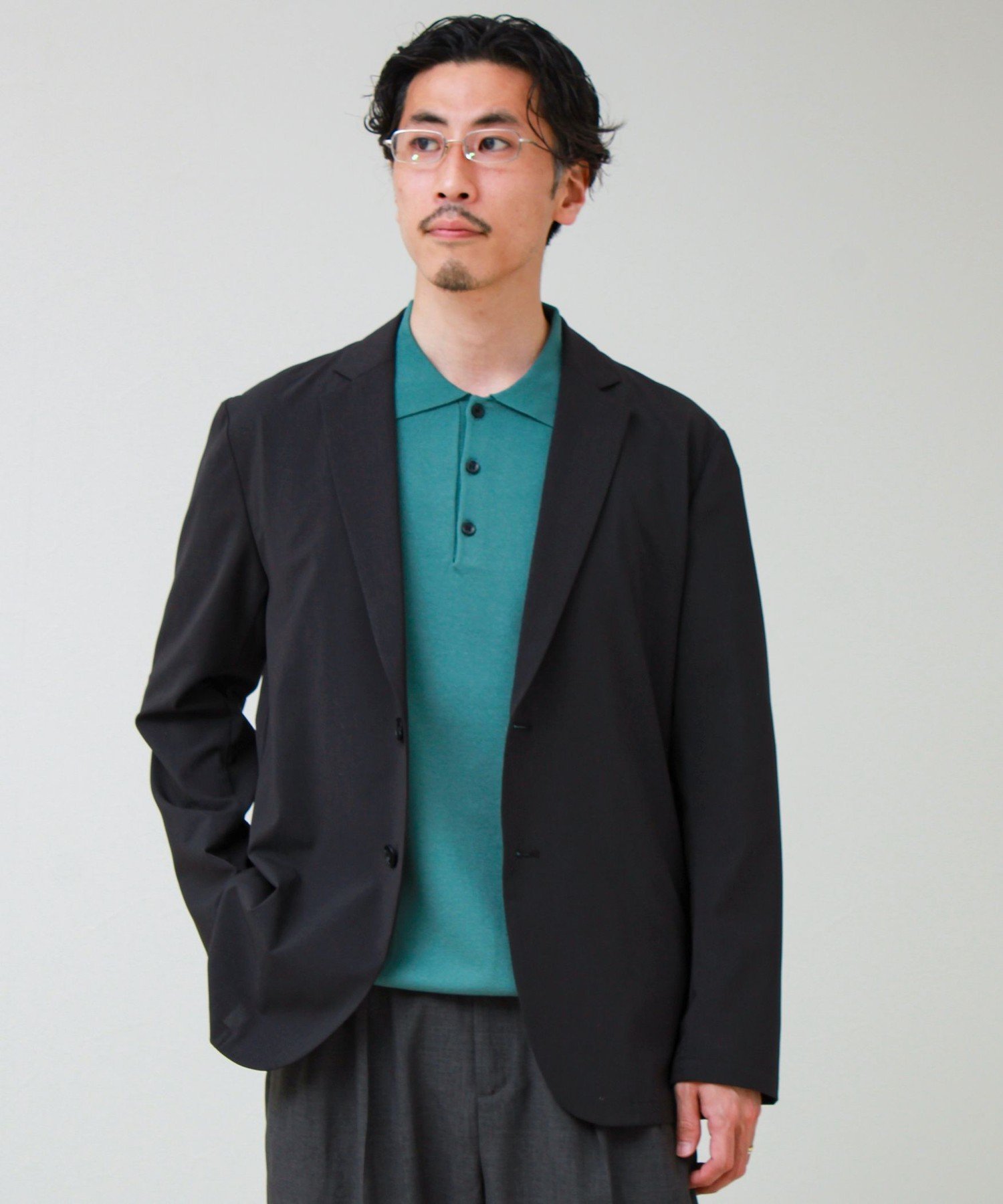 Tailored Jacket - GLOSTER 【COOLMAX/セットアップ着用可能】ポリトロテーラードジャケット フレディ アンド グロスター ジャケット・アウター テーラードジャケット・ブレザー ネイビー グレー【送料無料】