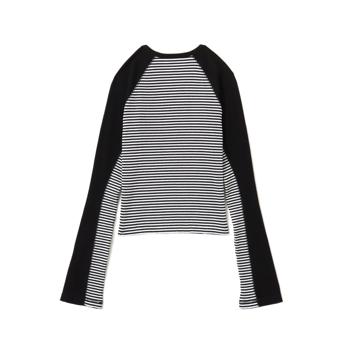 atmos pink atmos pink V-Neck Raglan Long Sleeve T-shirt BLACK アトモス トップス カットソー・Tシャツ ブラック