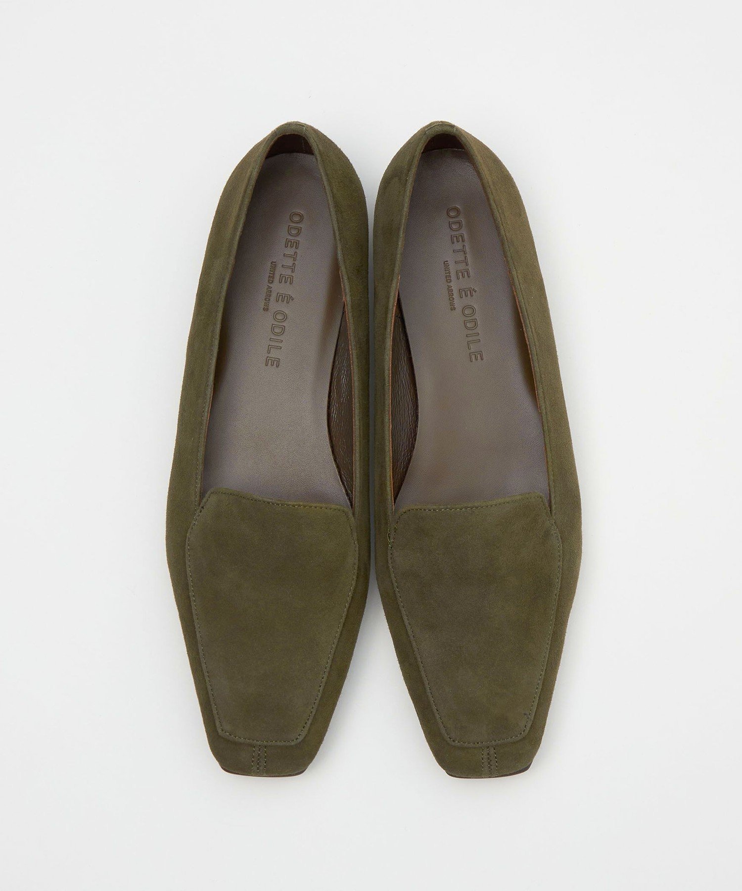 【SALE／50%OFF】ODETTE E ODILE スクエアモカ フラット15↑ ユナイテッドアローズ アウトレット シューズ・靴 ローファー グリーン ブラウン ブラック【送料無料】