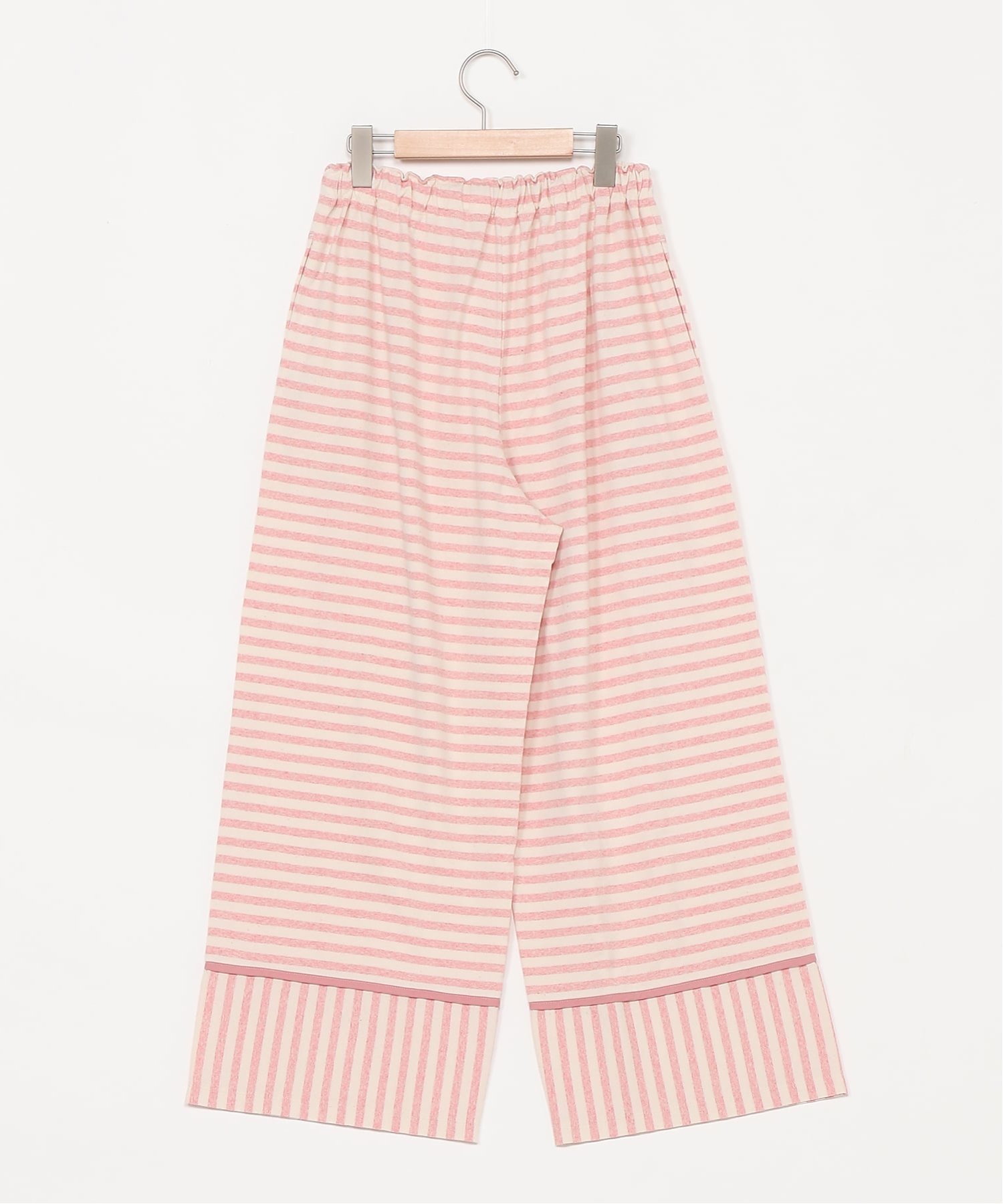 KID BLUE (W)26MIXボーダー フルレングスボトムス キッドブルー パンツ その他のパンツ レッド ブルー