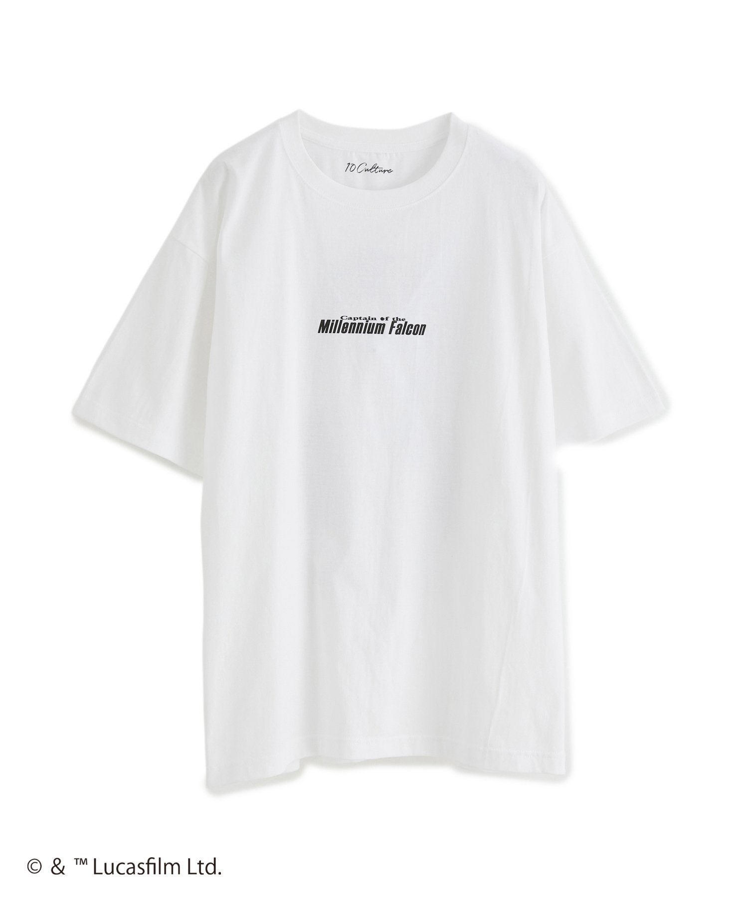 ADAM ET ROPE' HOMME 《WEB限定》【STAR WARS*10】HANSOLO TEE / UNISEX アダムエロペ トップス カットソー・Tシャツ ホワイト【送料無料】