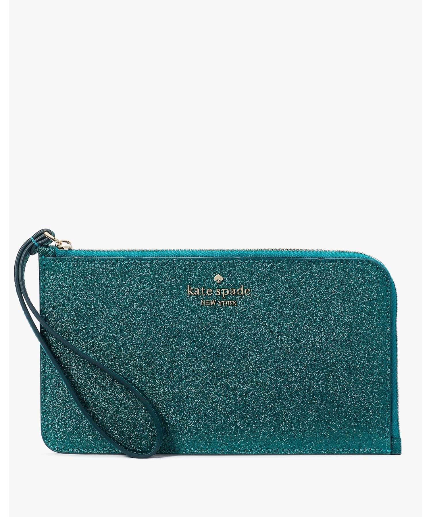 【SALE／65%OFF】kate spade new york ルーシー グリッター ミックスド マテリアル ミディアム L-ジップ リスレット ケイトスペードニューヨーク 財布・ポーチ・ケース 名刺入れ・カードケース【送料無料】