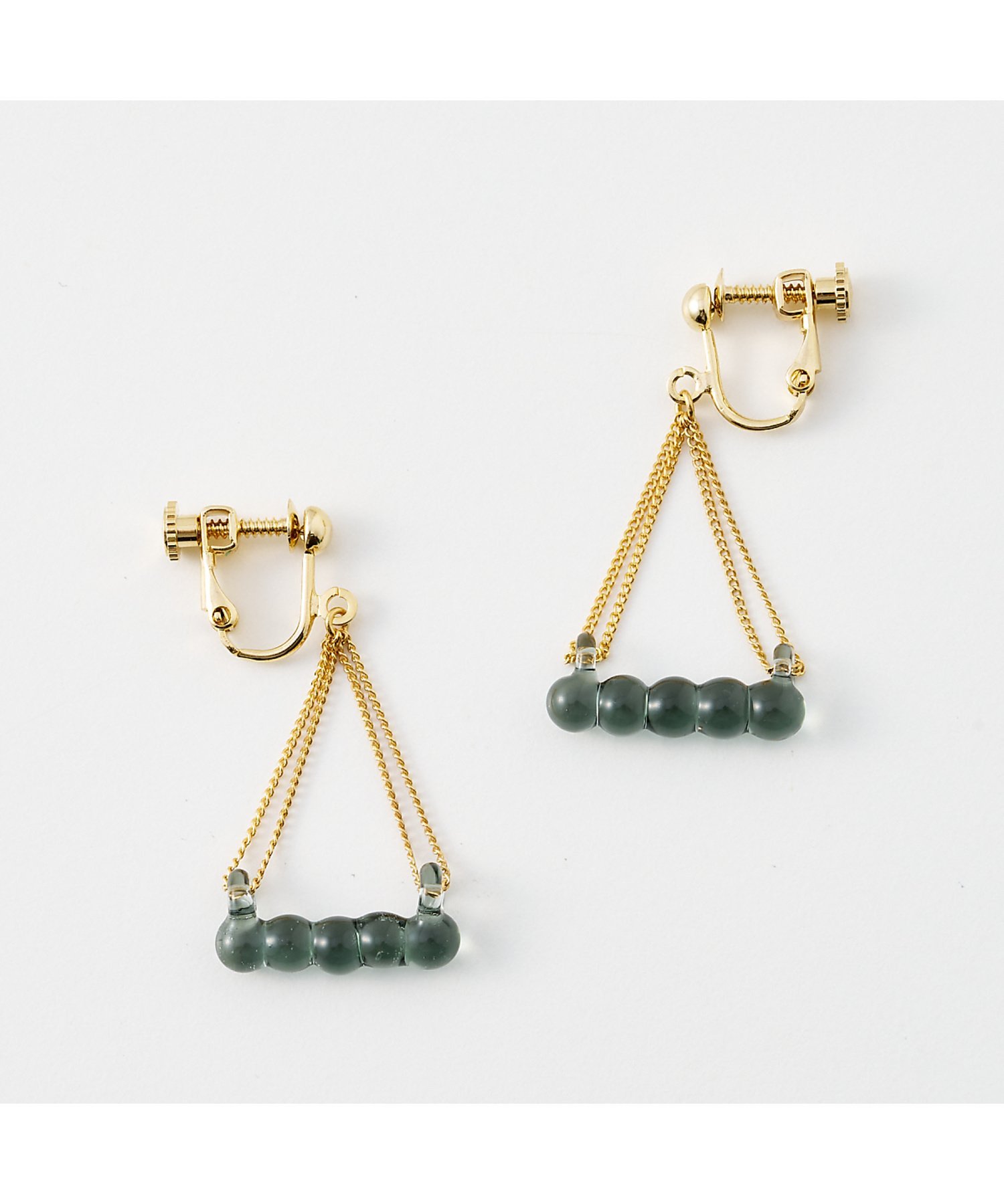 collex 【別注】【HARIO Lampwork Factory】 シジジーイヤリング コレックス アクセサリー・腕時計 ピアス グレー【送料無料】