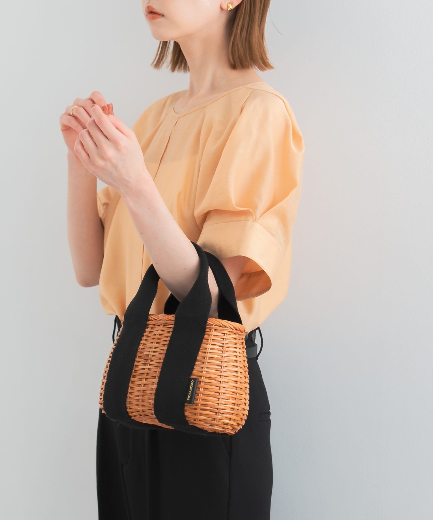 URBAN RESEARCH ROSSO VIOLAd'ORO ラタンバスケット型2WAYトート アーバンリサーチロッソ バッグ ハンドバッグ【送料無料】