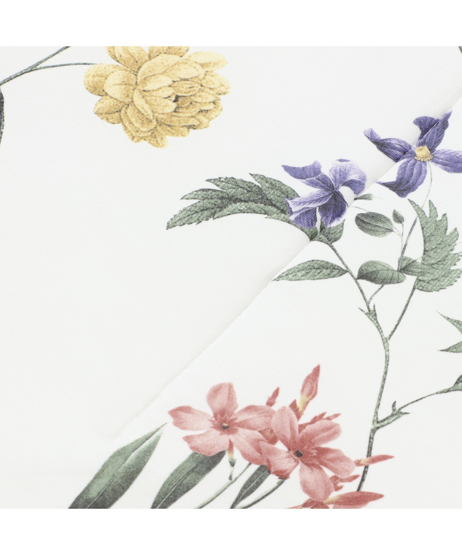 ふわろ冷感ベッドパッド マルチフラワー セミダブル