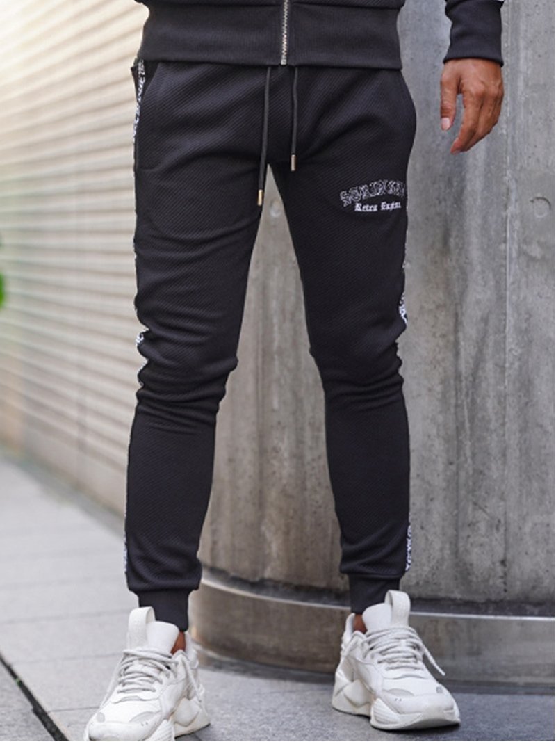 Retro Engine Retro Engine/(M)RTEG O.E Jacquard SW PT アダムスジャグラー パンツ ジャージ・スウェットパンツ グレー ブラック【送料無料】