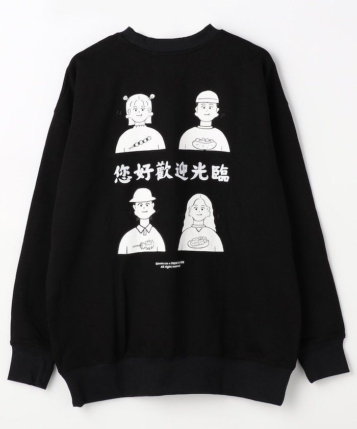 【SALE／61%OFF】FREAK'S STORE You Are What You Eat SWEAT 24FW 24AW フリークスストア トップス スウェット・トレーナー グレー ブラック ホワイト