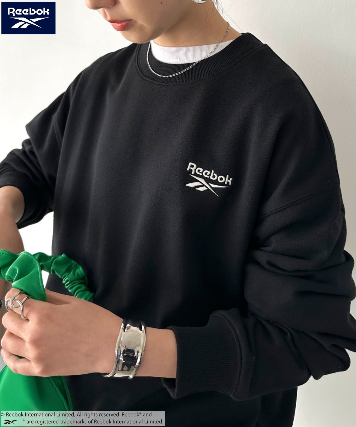 Reebok Reebok(�꡼�ܥå�)/���ݥ���� �ɽ� ���롼�ͥå� �������å� �����ȥե��å������ �ȥåץ� �������åȡ��ȥ졼�ʡ� �ۥ磻�� �֥��...