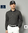 【SALE/50%OFF】adabat 【新レーベル ADABAT NAVY】吸水速乾 フルールドリス長袖ポロシャツ アダバット トップス ポロシャツ ブラック【送料無料】