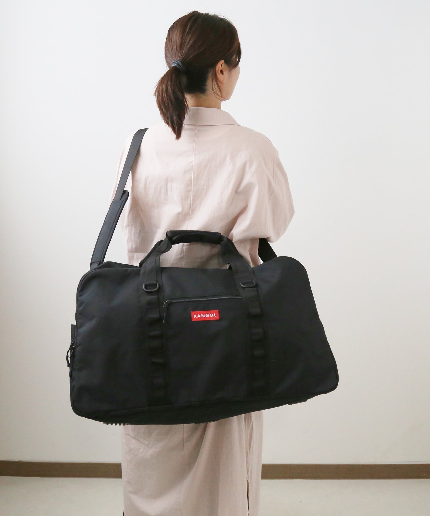 KANGOL KANGOL カンゴール 2WAY ボストンバッグ 250-1502 ローラ バッグ ボストンバッグ レッド ブラック【送料無料】