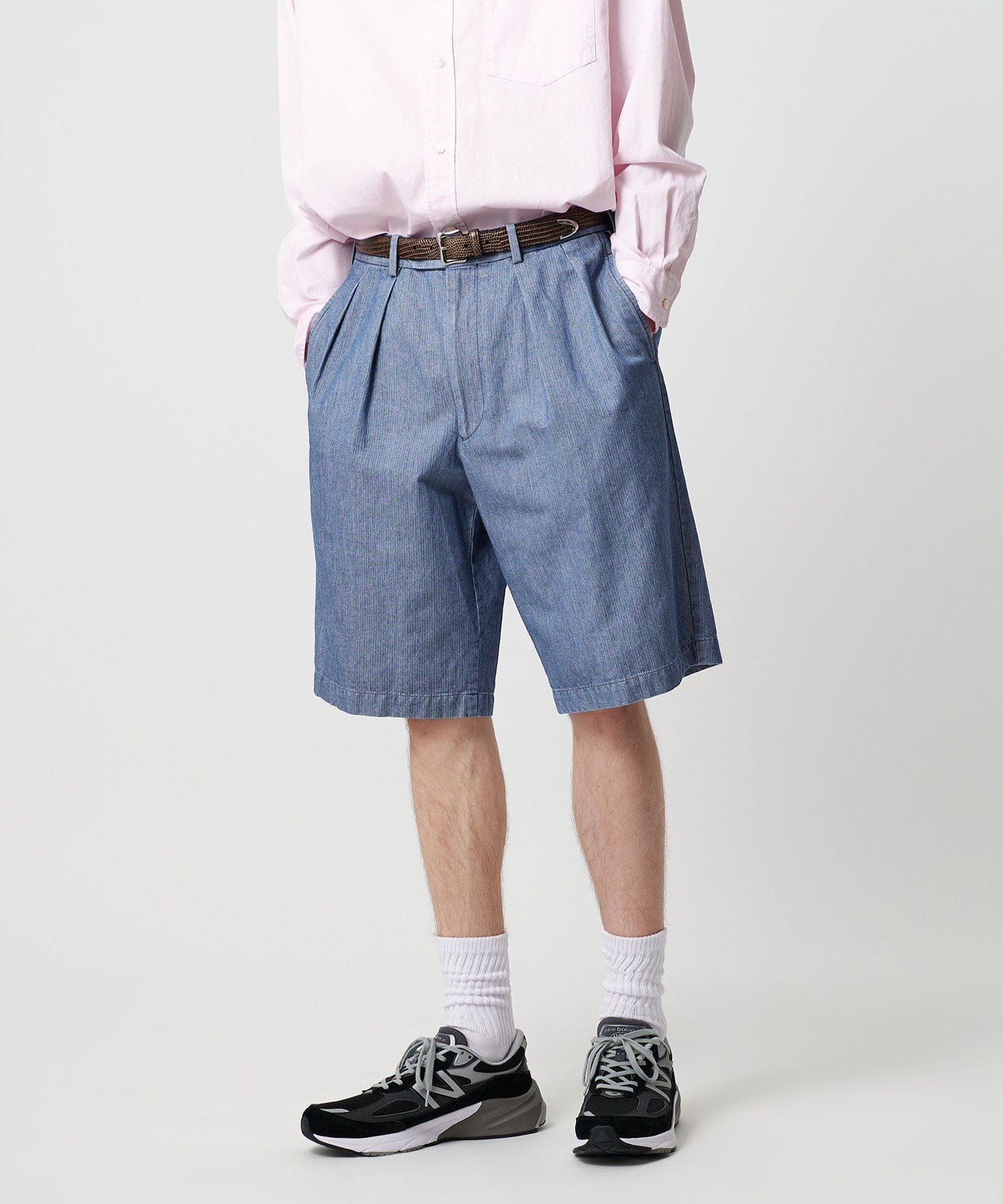 【SALE／40%OFF】UNITED ARROWS & SONS ＜Brooks Brothers * NEAT＞ DENIM SHORTS/ショーツ ユナイテッドアローズ パンツ その他のパンツ ブルー【送料無料】