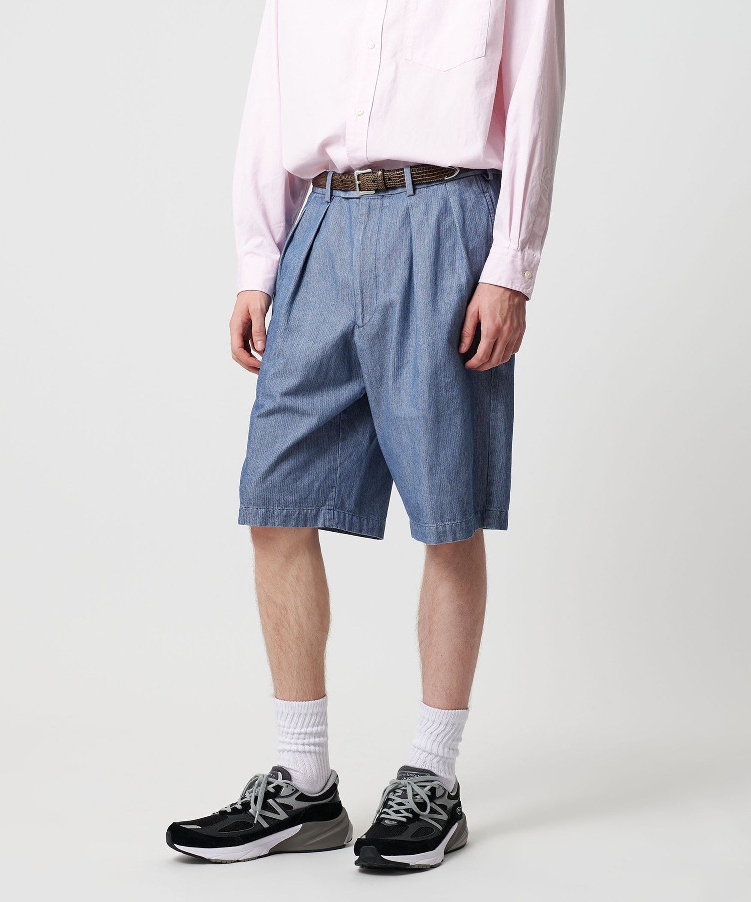 【SALE／40%OFF】UNITED ARROWS & SONS ＜Brooks Brothers * NEAT＞ DENIM SHORTS/ショーツ ユナイテッドアローズ パンツ その他のパンツ ブルー【送料無料】