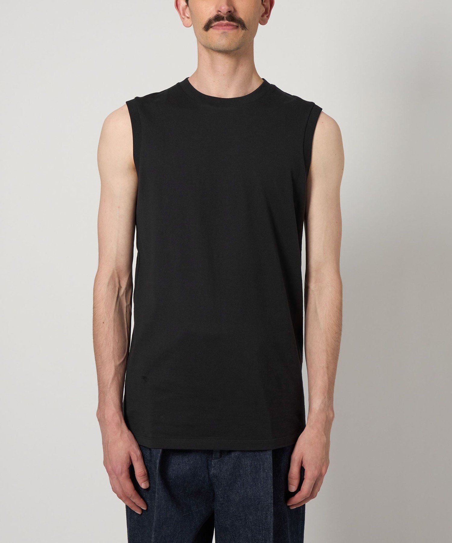 【SALE／30%OFF】Steven Alan ＜Steven Alan＞ オーガニックコットン ノースリーブ Tシャツ ユナイテッドアローズ アウトレット トップス カットソー・Tシャツ ブラック ホワイト【送料無料】