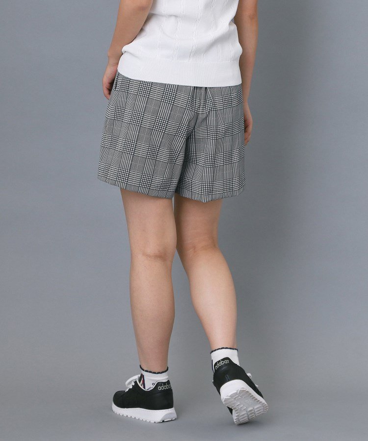 【ADABAT NAVY】撥水 クールチェックプリントキュロット アダバット パンツ その他のパンツ ネイビー