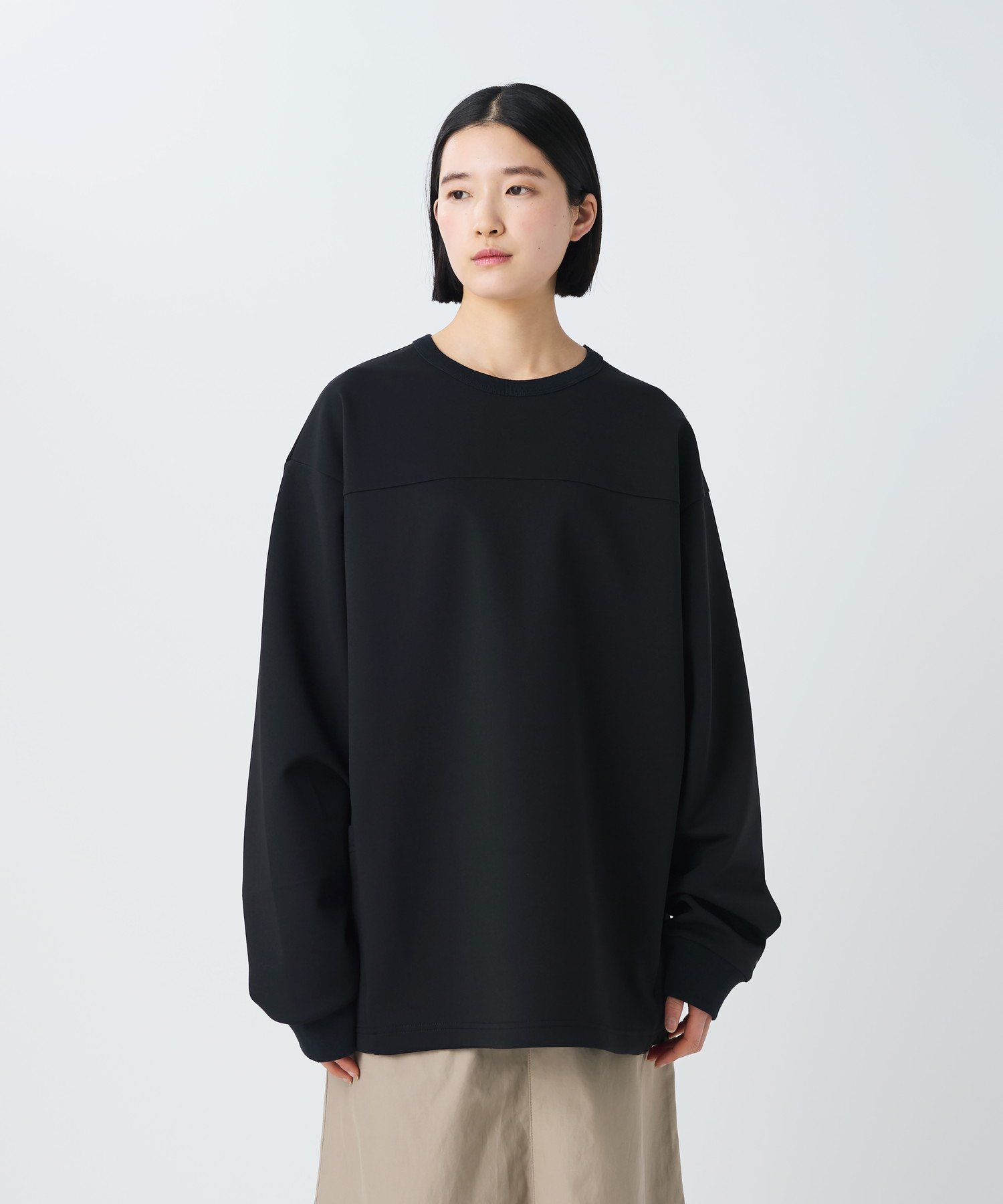 Snow Peak Double Knit Pullover スノーピーク トップス ニット ブルー ブラック【送料無料】