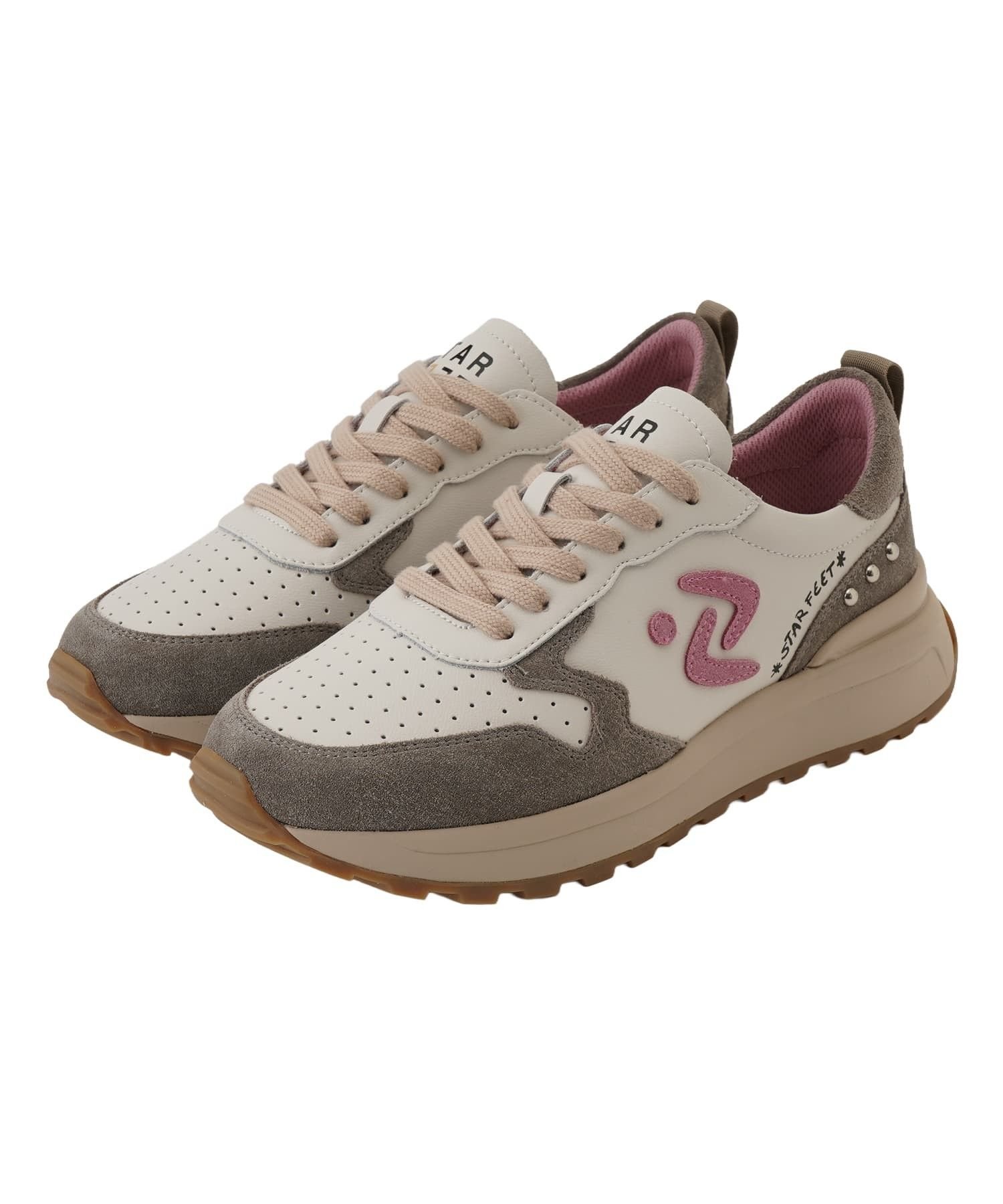 【SALE／28%OFF】Leilian PLUS HOUSE スニーカー【STAR FEET】 レリアン　プラスハウス シューズ・靴 スニーカー ピンク【送料無料】