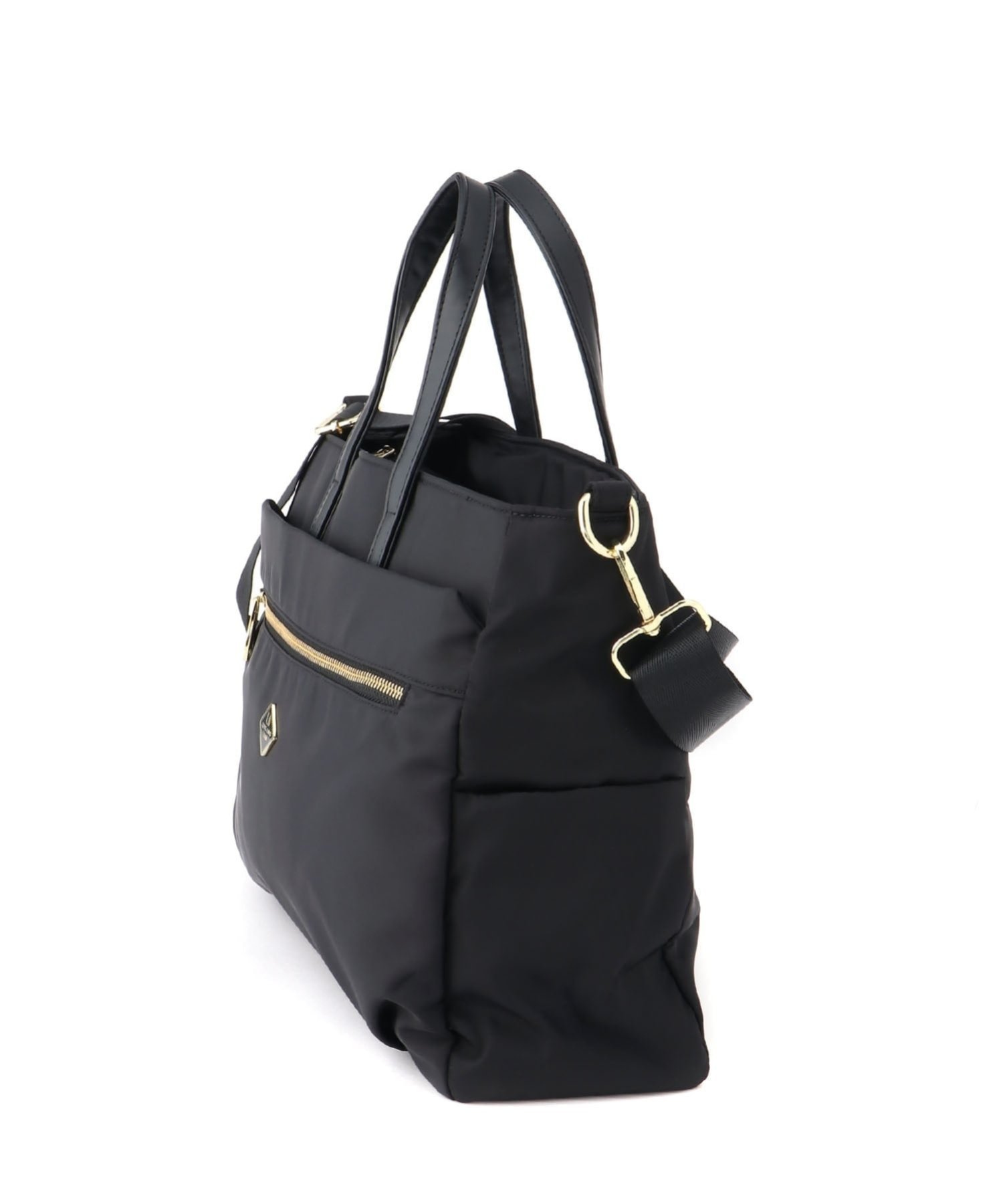 fiore fiore/(W)saiodtナイロン2Wayファイルトート ファッションバッグプラザ　ラミー バッグ トートバッグ ブラック【送料無料】