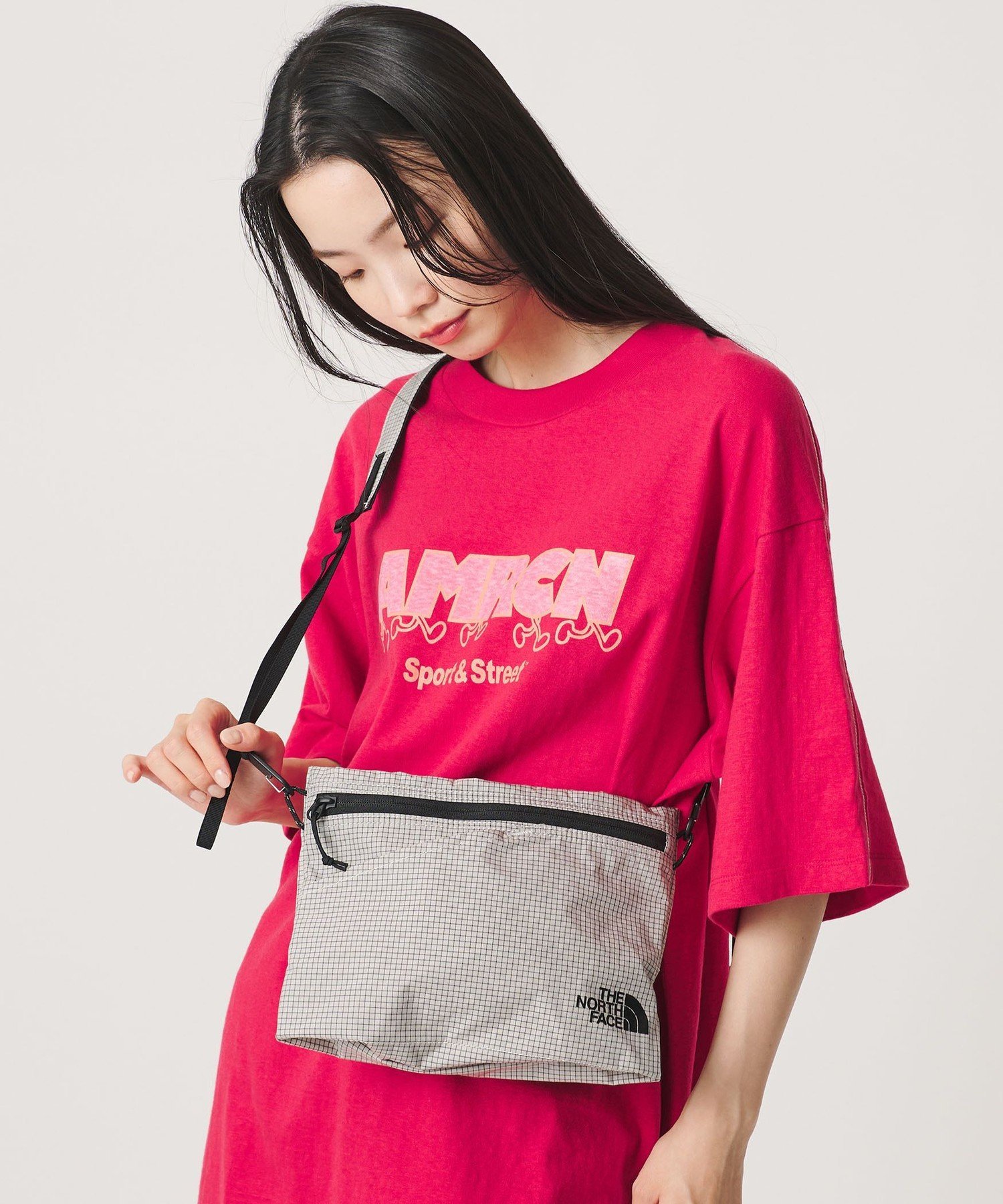 【SALE／35%OFF】BEAUTY&YOUTH UNITED ARROWS ＜THE NORTH FACE＞ラフター ショルダーポーチ M/ショルダーバッグ ビューティー＆ユース　ユナイテッドアローズ バッグ ショルダーバッグ グレー ブラック【送料無料】