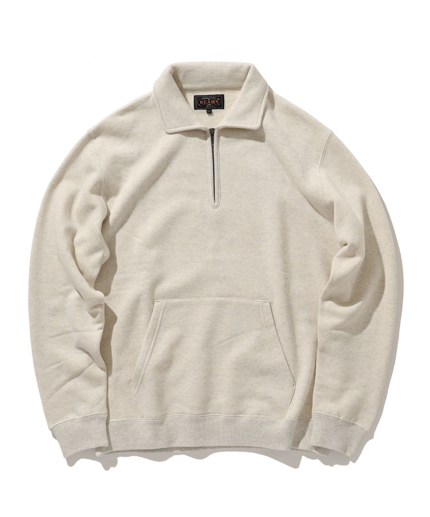 【SALE／40%OFF】BEAMS PLUS Sweat Half Zip ビームス アウトレット トップス スウェット・トレーナー グレー【送料無料】