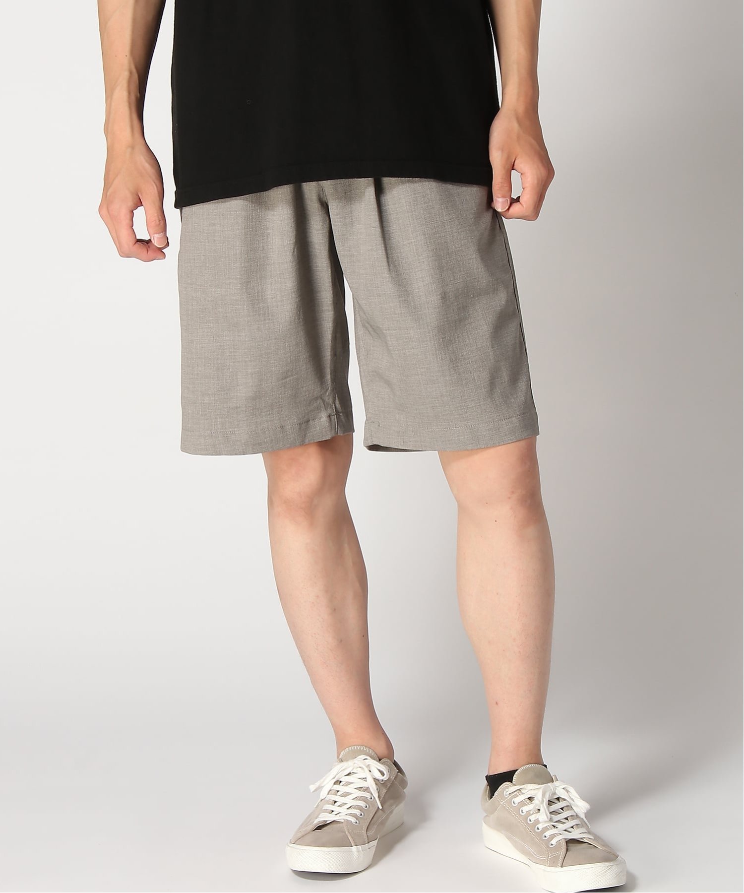 Natural Story Natural Story/(M)リネンタッチ ストレッチ ショートパンツ ショーパン ショーツ リネンライク メンズ イージーケア ナチュラル ストーリー 快適 春 夏 秋 ジーンズメイト パンツ その他のパンツ ネイビー ベージュ グレー