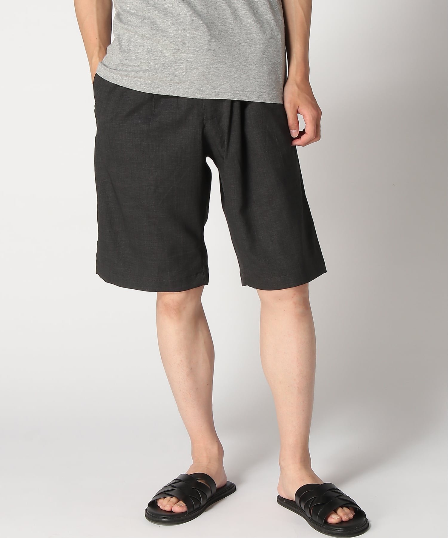 Natural Story Natural Story/(M)リネンタッチ ストレッチ ショートパンツ ショーパン ショーツ リネンライク メンズ イージーケア ナチュラル ストーリー 快適 春 夏 秋 ジーンズメイト パンツ その他のパンツ ネイビー ベージュ グレー