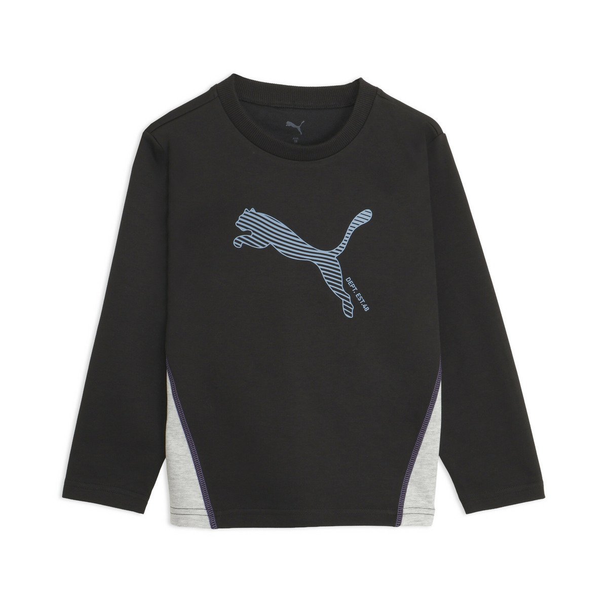 PUMA（プーマ）ボーイズ ESS エレベーテッド MX クルースウェット ライト DK 120-160cm ESS ELEVATED MXCREW LIGHT DK商品名ボーイズ ESS エレベーテッド MX クルースウェット ライト DK 120-160cm ESS ELEVATED MXCREW LIGHT DK商品情報ボーイズ ESS エレベーテッド MX クルースウェット ライト DKは、デイリーからスポーツまで活躍する高機能スウェットです。ソフトな肌触りのコットンと、吸水速乾性に優れたポリエステルをミックスした素材を採用し、それぞれのメリットを活かした快適な着心地を実現。汗をかいても素早く乾き、さらりとした状態をキープします。さらに、UPF50+の優れた紫外線保護機能により、屋外でのスポーツや外遊びの際も肌をしっかりガード。ライトな生地感で季節の変わり目にも使いやすく、学校や習い事など幅広いシーンで重宝する一枚です。シンプルで合わせやすいデザインのため、どんなボトムスともコーディネートしやすいのも魅力です。特徴MIX CLOTH:ソフトな肌触りのコットン。吸水速乾性に優れたポリエステル。それぞれのメリットをミックスした、快適な着心地を叶えるテクノロジーウェア。UV PROTECTION (UPF +50)：肌を紫外線から保護します。詳細フロントにプーマロゴ長袖レギュラー丈フィット感：レギュラークルーネック型番：638439-01-01-I SS5721【採寸】サイズ:120,胸囲:74cm,ゆき:55cm,後ろ丈:44cm,すそ周り:70cmサイズ:130,胸囲:80cm,ゆき:60.5cm,後ろ丈:47cm,すそ周り:76cmサイズ:140,胸囲:84cm,ゆき:64cm,後ろ丈:51cm,すそ周り:80cmサイズ:150,胸囲:88cm,ゆき:70cm,後ろ丈:56cm,すそ周り:84cmサイズ:160,胸囲:93cm,ゆき:76cm,後ろ丈:59cm,すそ周り:88cm商品のサイズについて【商品詳細】中国素材：本体:コットン55%ポリエステル45%,リブ:コットン97%ポリウレタン3%サイズ：120、130、140、150、160※画面上と実物では多少色具合が異なって見える場合もございます。ご了承ください。商品のカラーについてPUMA（プーマ）ボーイズ ESS エレベーテッド MX クルースウェット ライト DK 120-160cm ESS ELEVATED MXCREW LIGHT DK商品名ボーイズ ESS エレベーテッド MX クルースウェット ライト DK 120-160cm ESS ELEVATED MXCREW LIGHT DK商品情報ボーイズ ESS エレベーテッド MX クルースウェット ライト DKは、デイリーからスポーツまで活躍する高機能スウェットです。ソフトな肌触りのコットンと、吸水速乾性に優れたポリエステルをミックスした素材を採用し、それぞれのメリットを活かした快適な着心地を実現。汗をかいても素早く乾き、さらりとした状態をキープします。さらに、UPF50+の優れた紫外線保護機能により、屋外でのスポーツや外遊びの際も肌をしっかりガード。ライトな生地感で季節の変わり目にも使いやすく、学校や習い事など幅広いシーンで重宝する一枚です。シンプルで合わせやすいデザインのため、どんなボトムスともコーディネートしやすいのも魅力です。特徴MIX CLOTH:ソフトな肌触りのコットン。吸水速乾性に優れたポリエステル。それぞれのメリットをミックスした、快適な着心地を叶えるテクノロジーウェア。UV PROTECTION (UPF +50)：肌を紫外線から保護します。詳細フロントにプーマロゴ長袖レギュラー丈フィット感：レギュラークルーネック型番：638439-01-01-I SS5721【採寸】サイズ:120,胸囲:74cm,ゆき:55cm,後ろ丈:44cm,すそ周り:70cmサイズ:130,胸囲:80cm,ゆき:60.5cm,後ろ丈:47cm,すそ周り:76cmサイズ:140,胸囲:84cm,ゆき:64cm,後ろ丈:51cm,すそ周り:80cmサイズ:150,胸囲:88cm,ゆき:70cm,後ろ丈:56cm,すそ周り:84cmサイズ:160,胸囲:93cm,ゆき:76cm,後ろ丈:59cm,すそ周り:88cm商品のサイズについて【商品詳細】中国素材：本体:コットン55%ポリエステル45%,リブ:コットン97%ポリウレタン3%サイズ：120、130、140、150、160※画面上と実物では多少色具合が異なって見える場合もございます。ご了承ください。商品のカラーについて