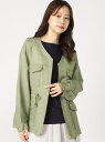 【SALE/60%OFF】INTERPLANET INTERPLANET/(W)ラスターツイルアウトポケットブルゾン インタープラネット コート/ジャケット コート/ジャケットその他 カーキ ネイビー ベージュ【送料無料】