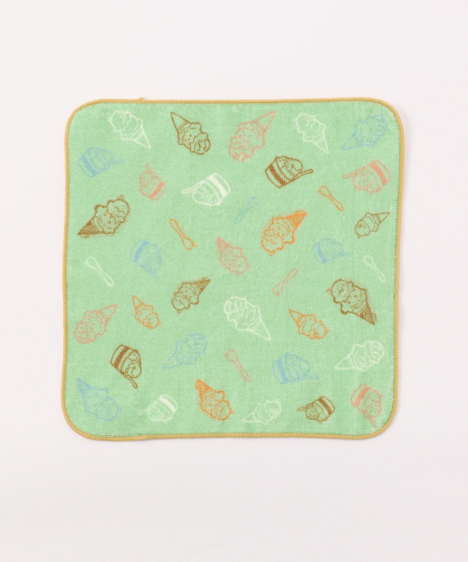 【SALE／30%OFF】GLOBAL WORK (U)31 ソウガラタオルハンカチ グローバルワーク ファッション雑貨 ハンカチ・ハンドタオル グリーン ホワイトのサムネイル