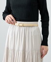 ANAYI メタルサルカンベルト アナイ ファッション雑貨 ベルト ブラック レッド ベージュ【送料無料】