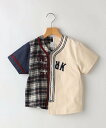 SHIPS KIDS THE PARK SHOP:105~145cm / BASEBALL PARK SHIRTS シップス トップス その他のトップス ブラウン ネイビー【送料無料】