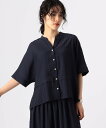 Gabardine K.T 【セットアップ対応】シアーストライプ ドルマンブラウス コムサ トップス シャツ・ブラウス ネイビー グレー カーキグリーン【送料無...