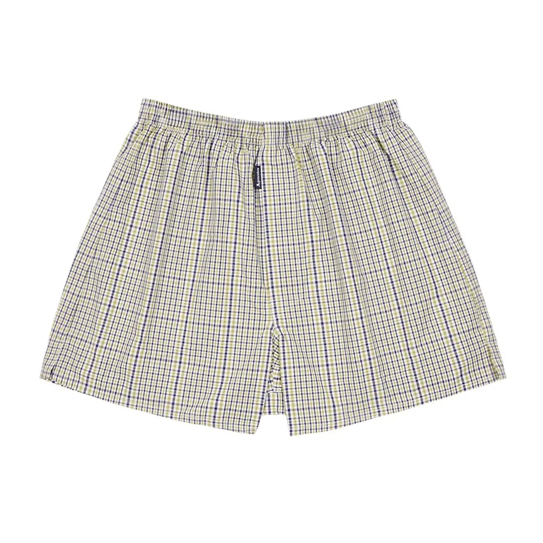Aquascutum Aquascutum/(M)トランクス/チェック-裏打ちゴム レナウンインクス インナー・ルームウェア ボクサーパンツ・トランクス ブルー グリーン