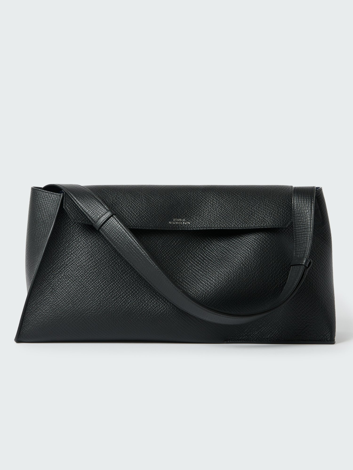 STUDIO NICHOLSON SHIBORU LEATHER BAG スタジオニコルソン バッグ ショルダーバッグ ブラック【送料無料】