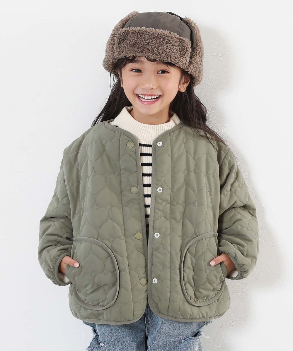 【SALE/7%OFF】devirock 洗える ハートキルティング 裏あったかボアジャケット ダウンジャケット コート 25AW デビロック ジャケット・アウ...